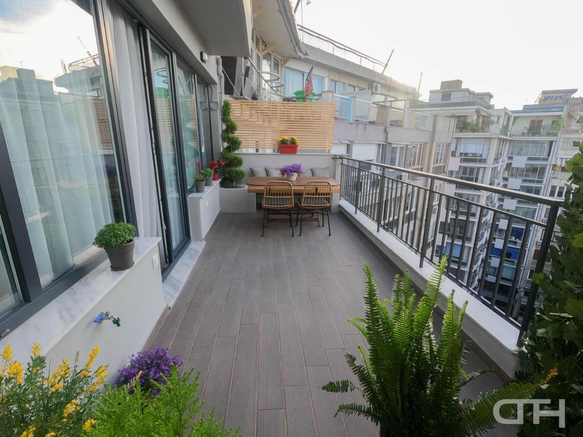 Luxury 80M2 Apartment With Balcony Downtown Thessaloníki Eksteriør billede