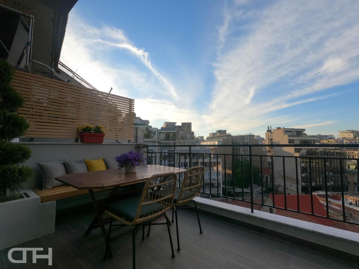 Luxury 80M2 Apartment With Balcony Downtown Thessaloníki Eksteriør billede